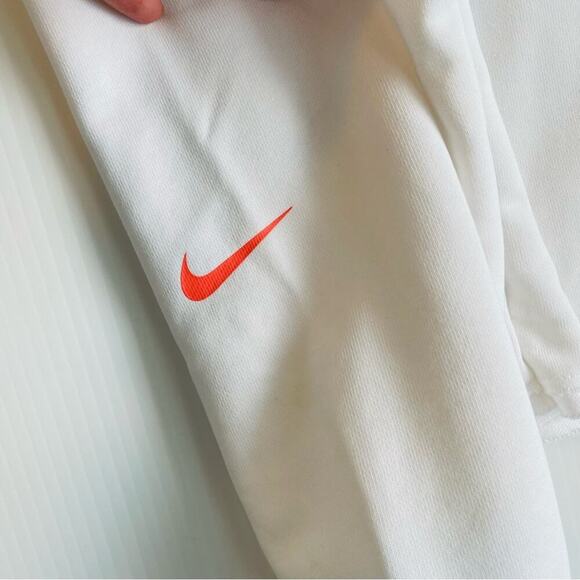 Nike fleece training sweatshirt white with multicolored nike logo size small - Picture 9 of 10